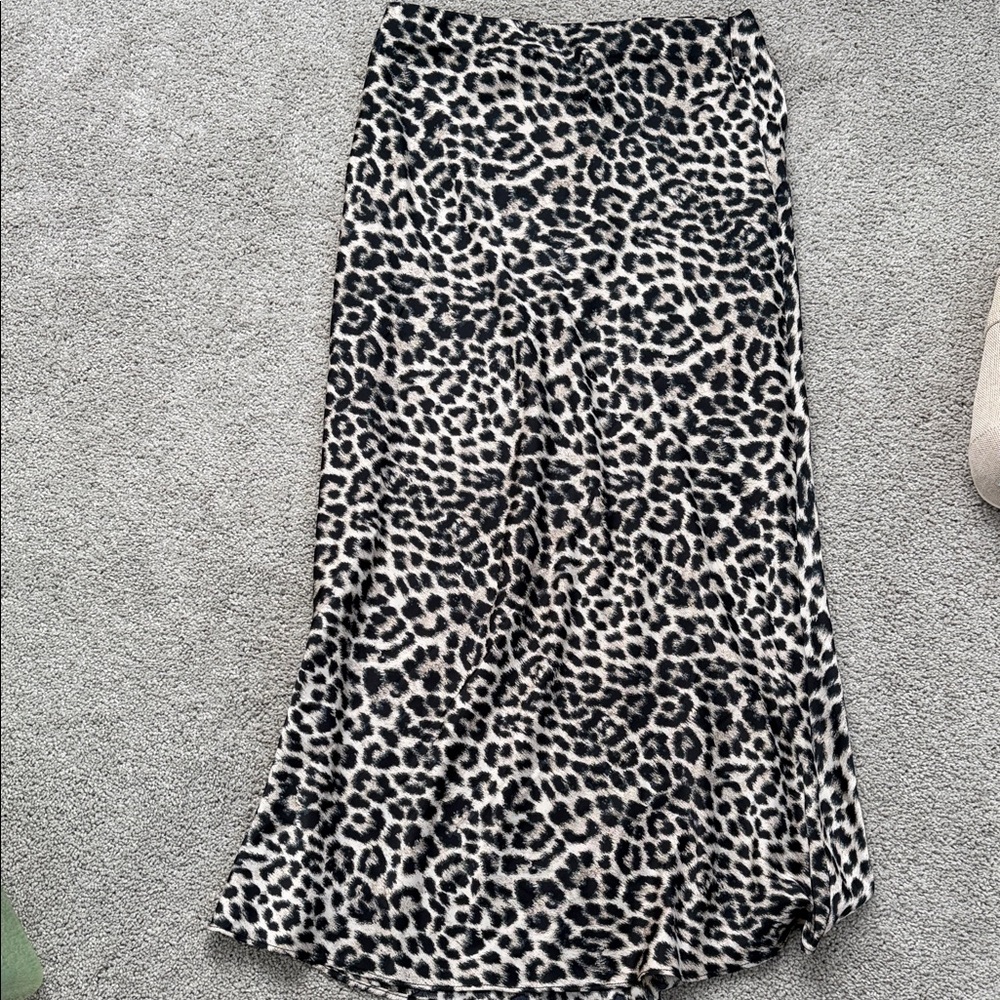 Alta Leopard Print Maxi Skirt